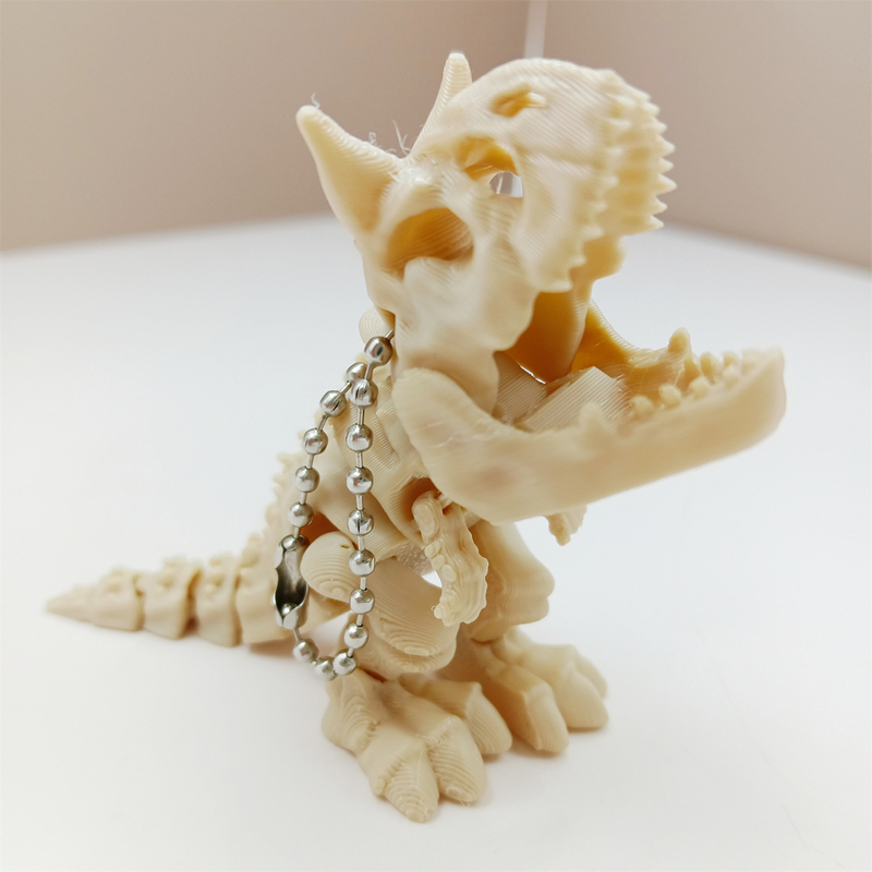 3D Printed Skeleton Bull Horn  - 3D Printing Keychain recension och pris