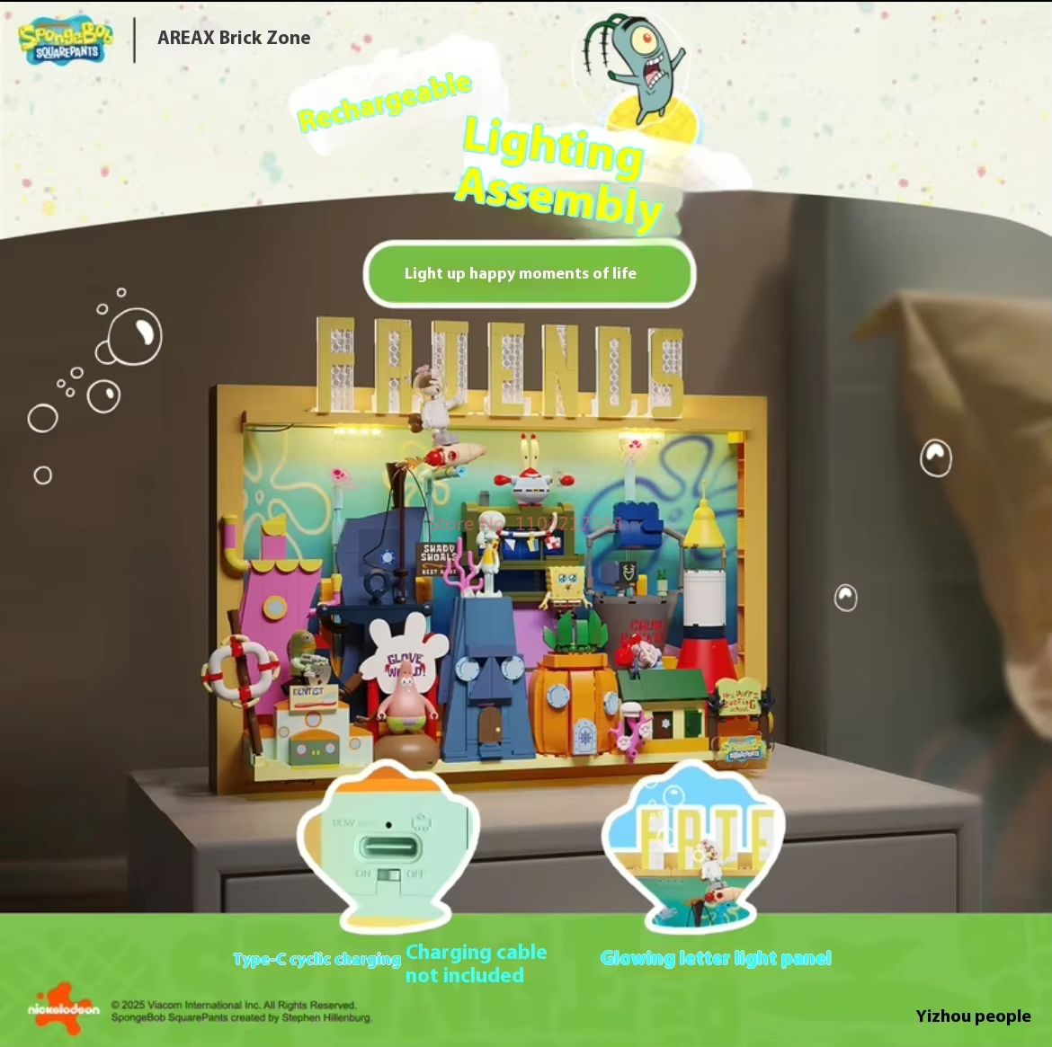 Official Area-X Spongebob Squa - 3D Printing Lego recension och pris