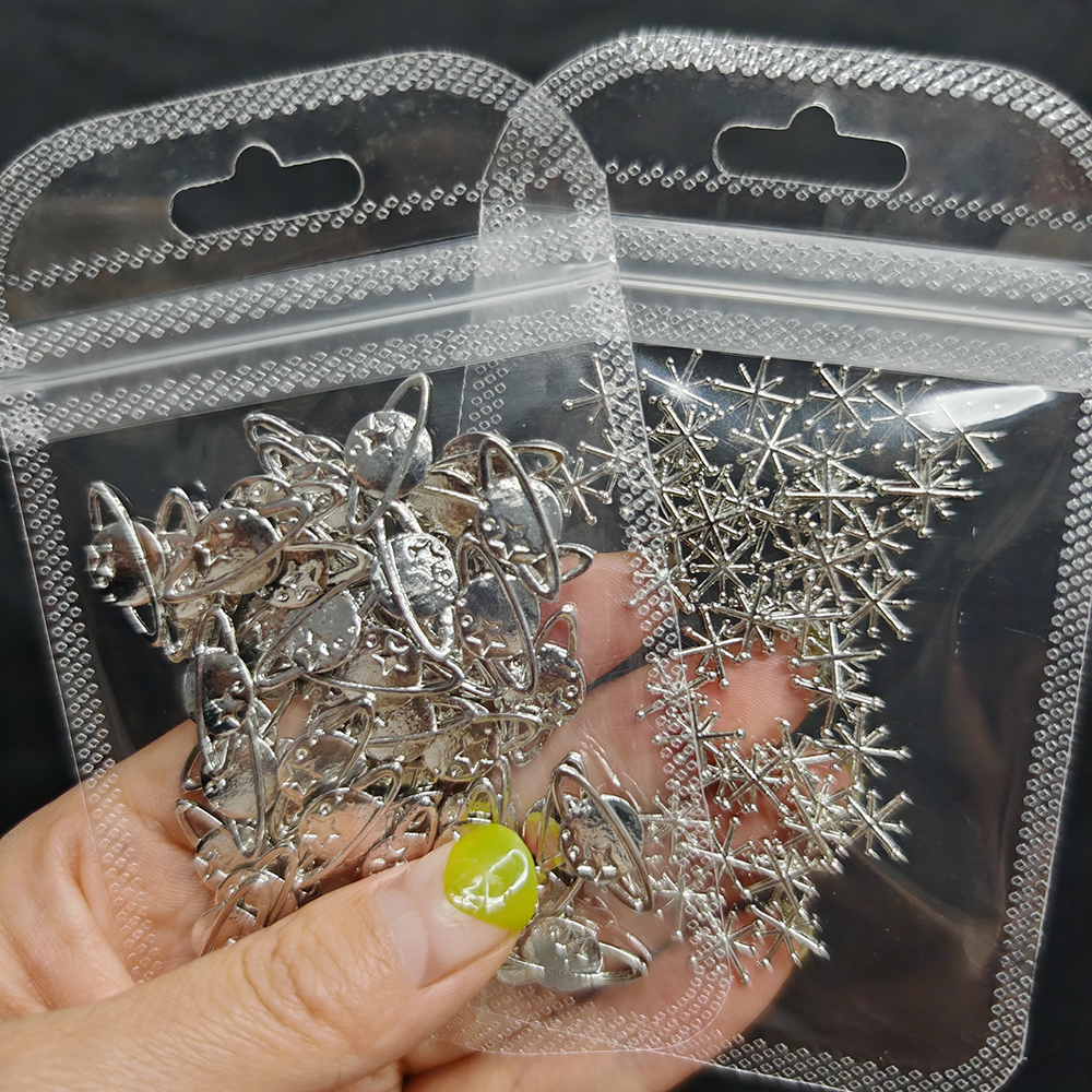 20pcs Silver Stars Nail Charms - 3D Printing Jewellery recension och pris