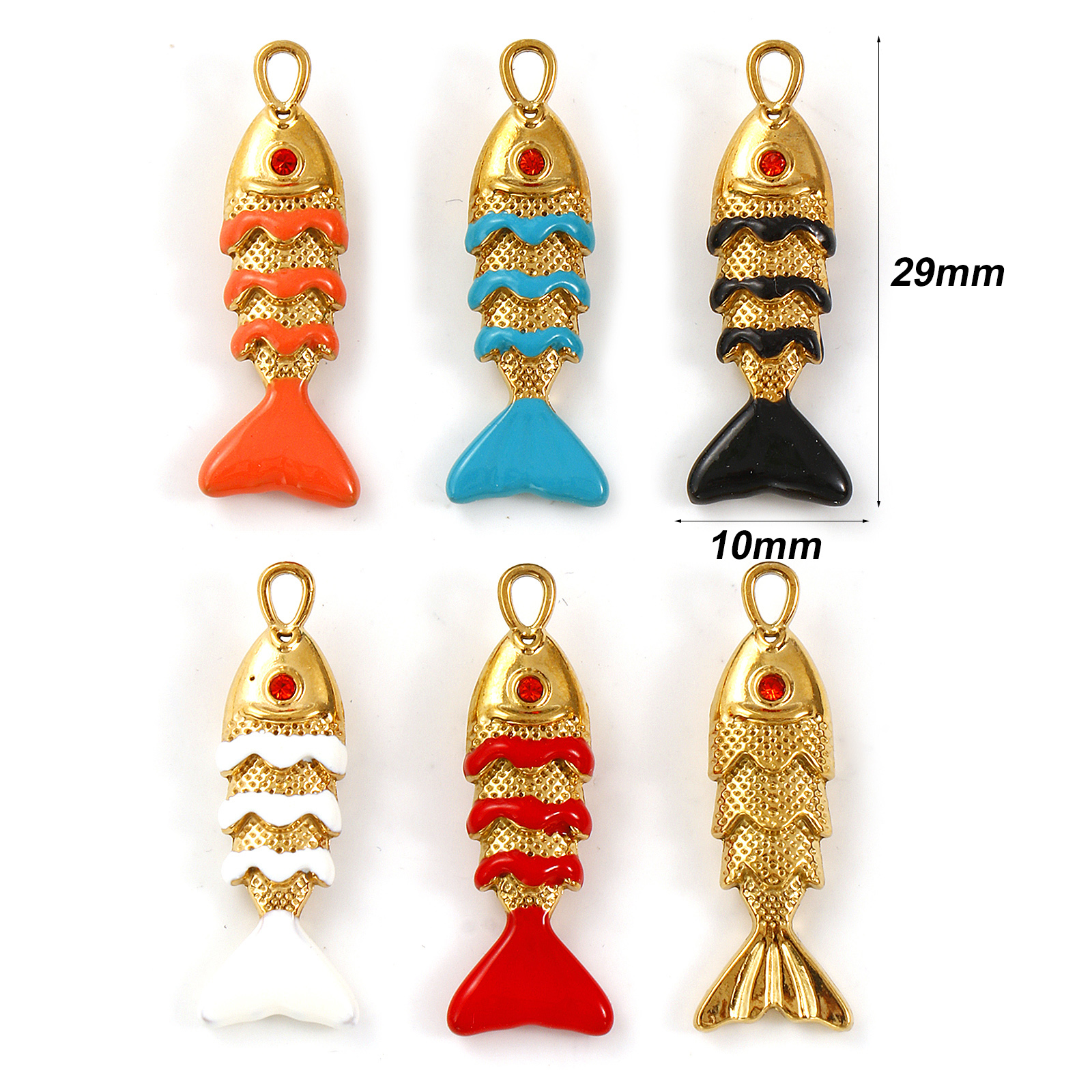 2pcs Stainless Steel Charms Go - 3D Printing Jewellery recension och pris